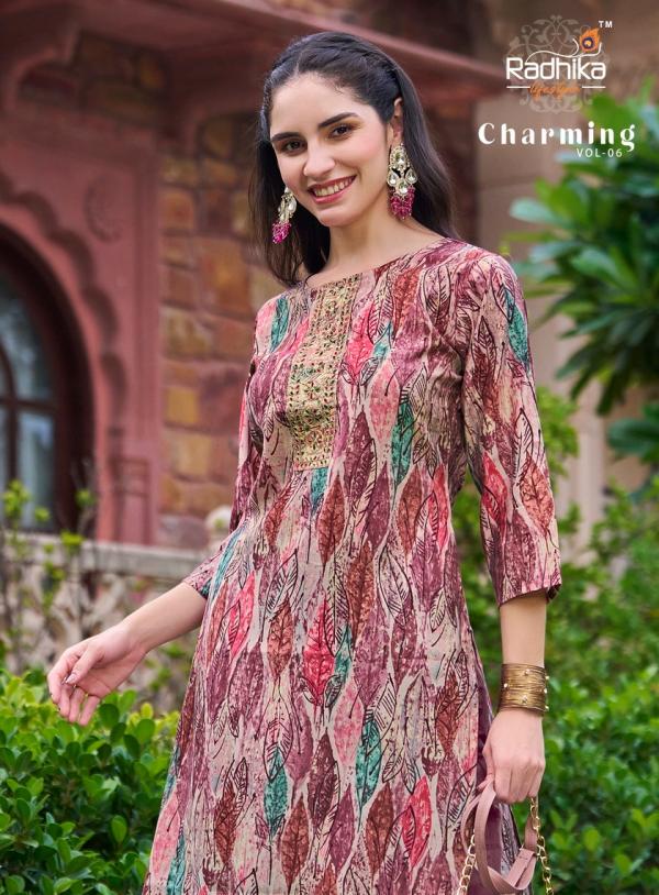 Radhika Lifestyle Charming Vol-6 – Straight Kurtis